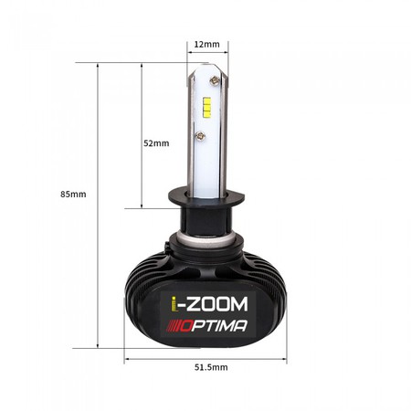 Светодиодные лампы Optima LED i-ZOOM H1, H3, H7, H8, H11, HB3, HB4 5100K 9-32V